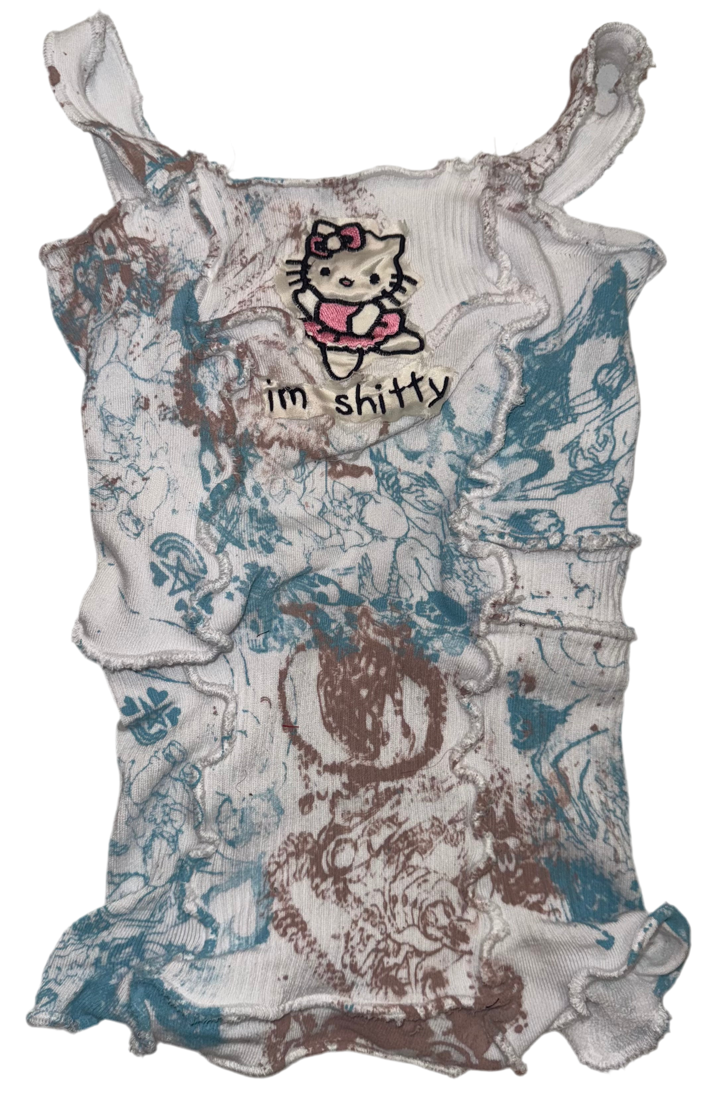 Hello Shitty emotown sock tank S