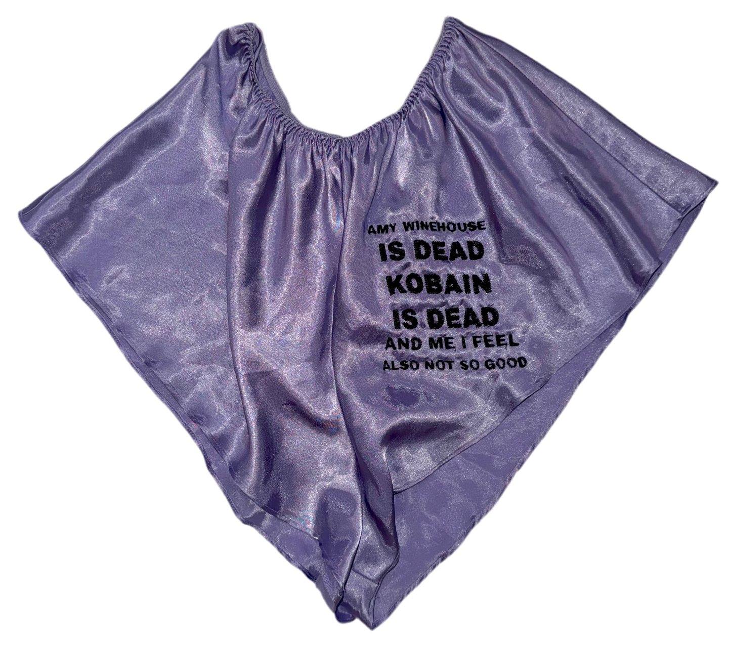 Amy winehouse is dead silky shorts L