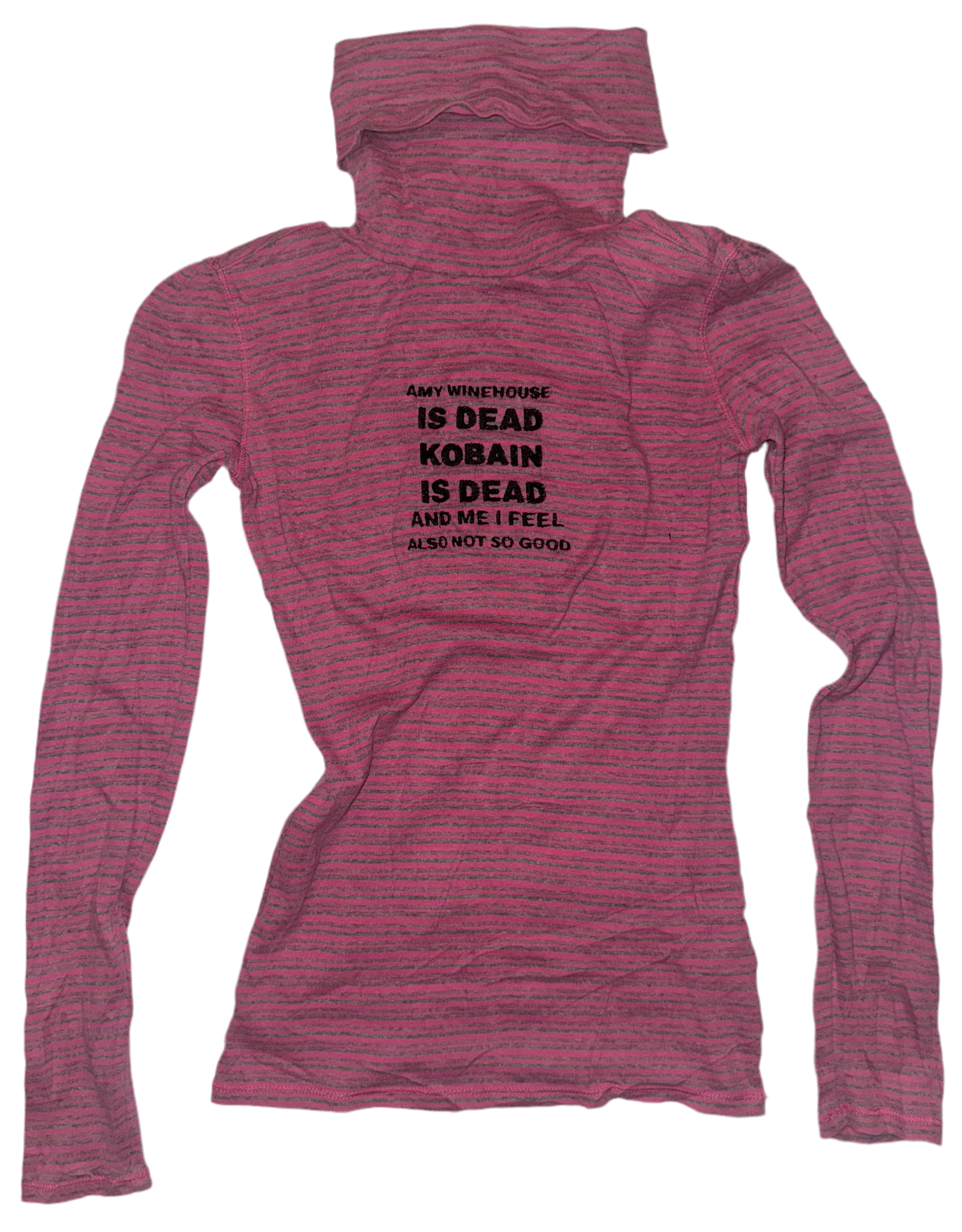 kobain is dead turtle neck top XS