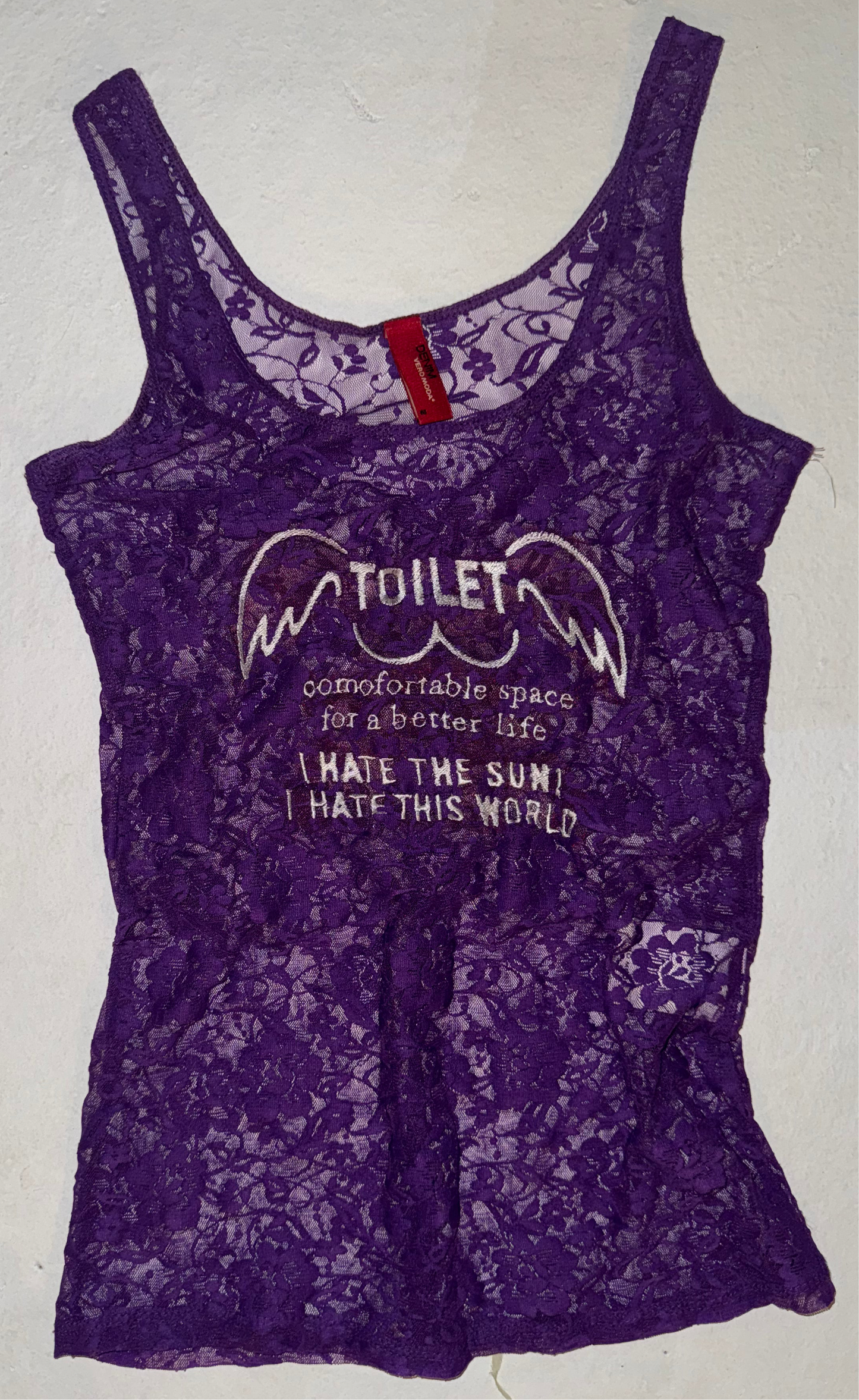 Toilet angel lace tank M