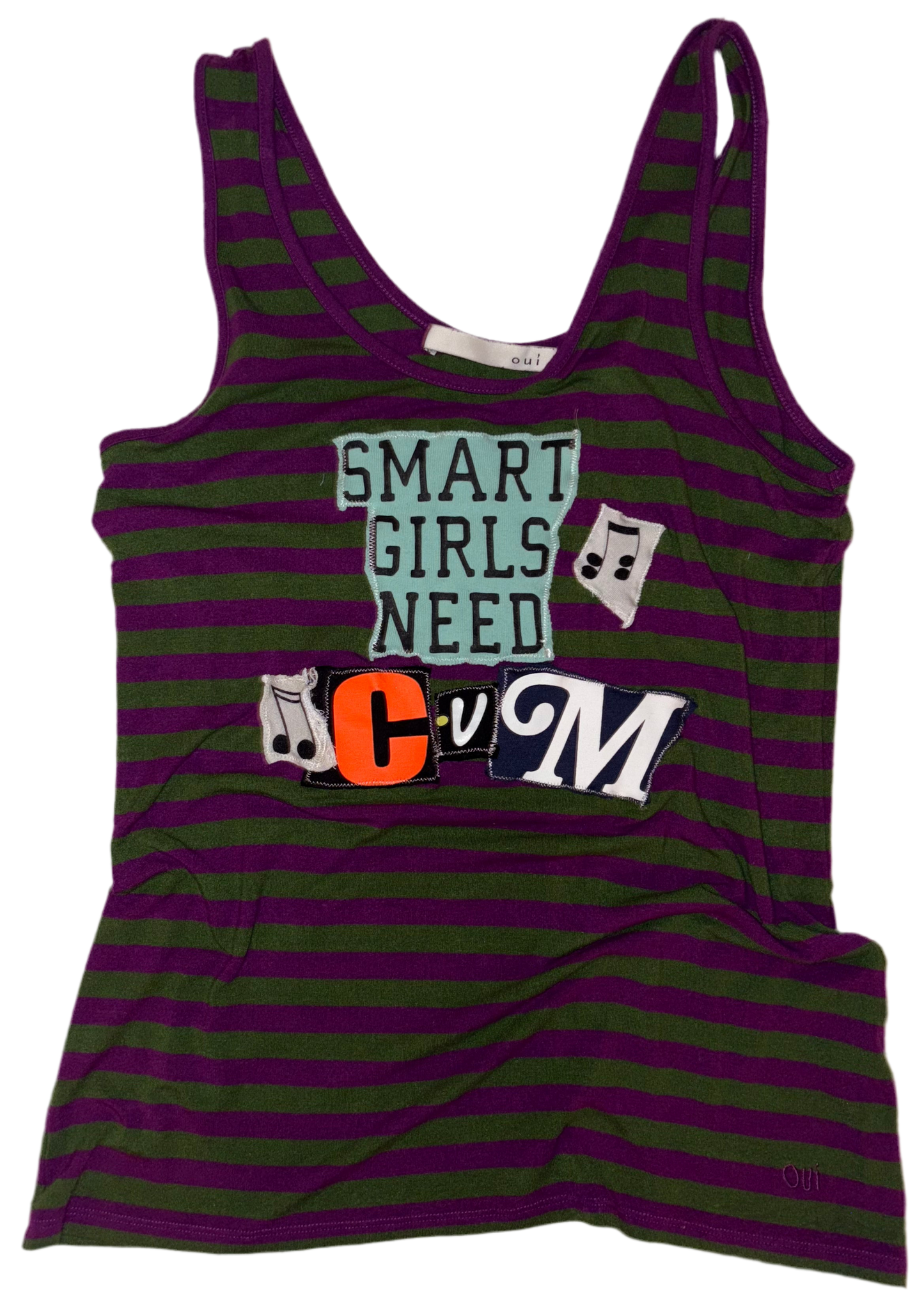 Smart girls need cum word tank M