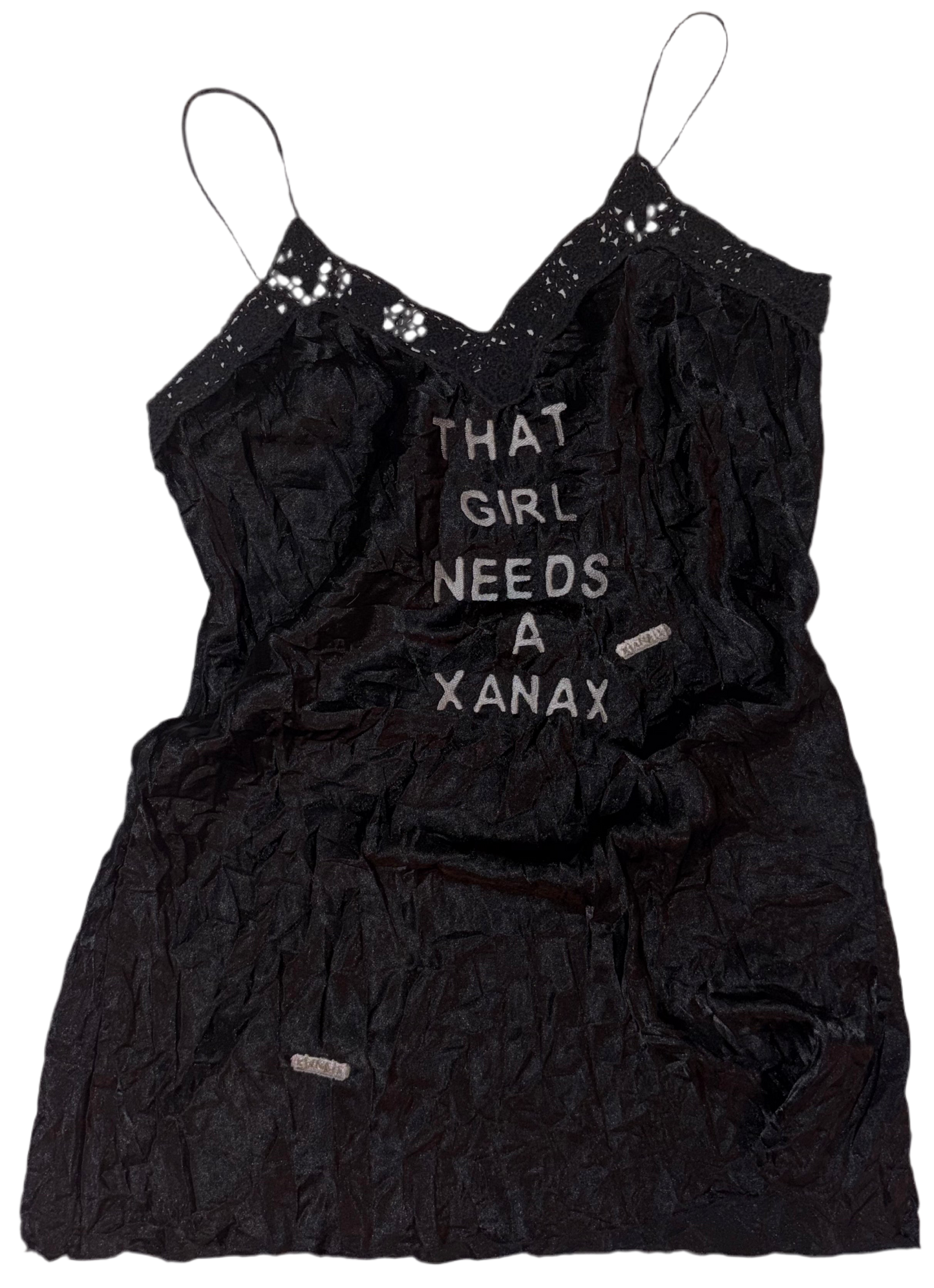 That girl needs a Xanax silky dress L