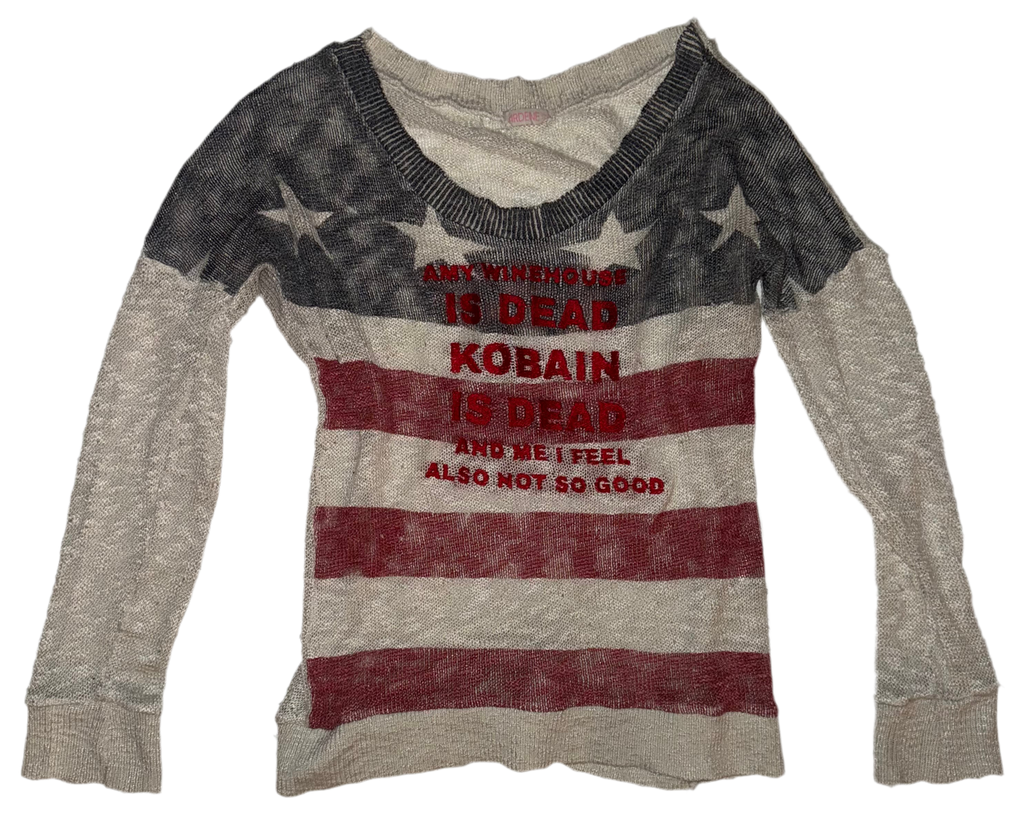 Amy winehouse is dead knit sweater S