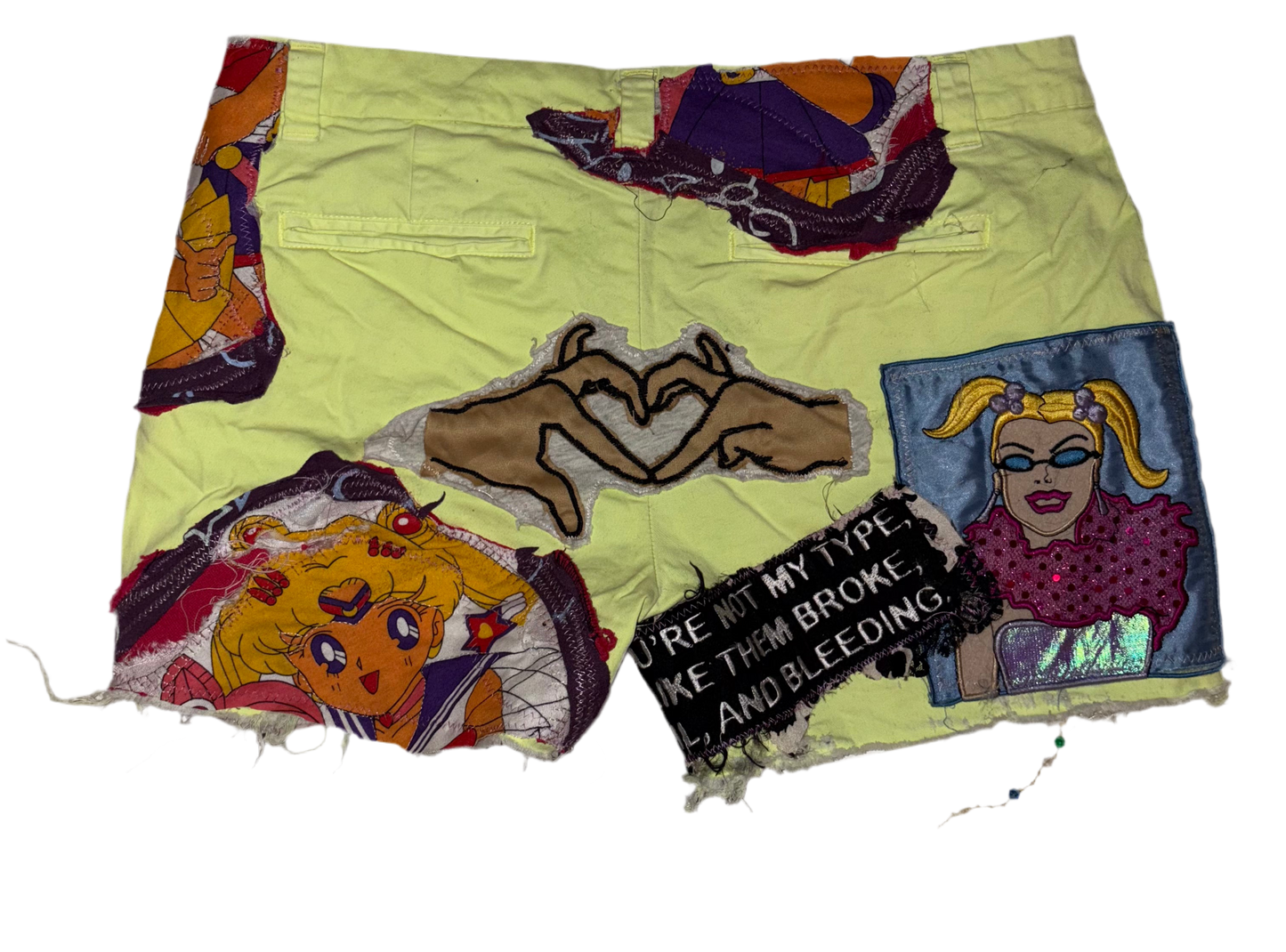 A lifetime Patchwork shorts 4