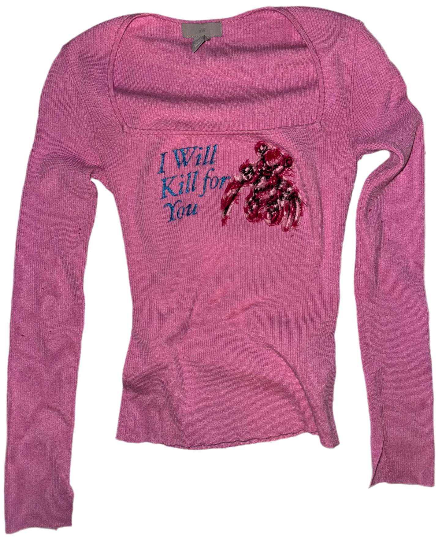 I will kill for you boat neck top M