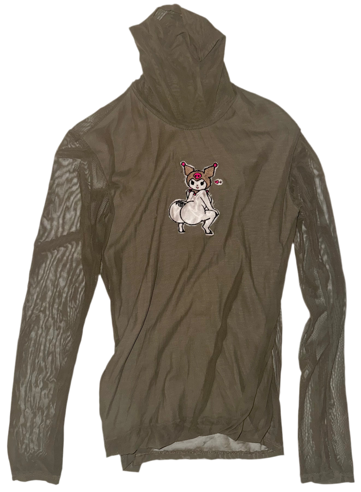 Big booty Kuromi sheer sleeve turtle neck M