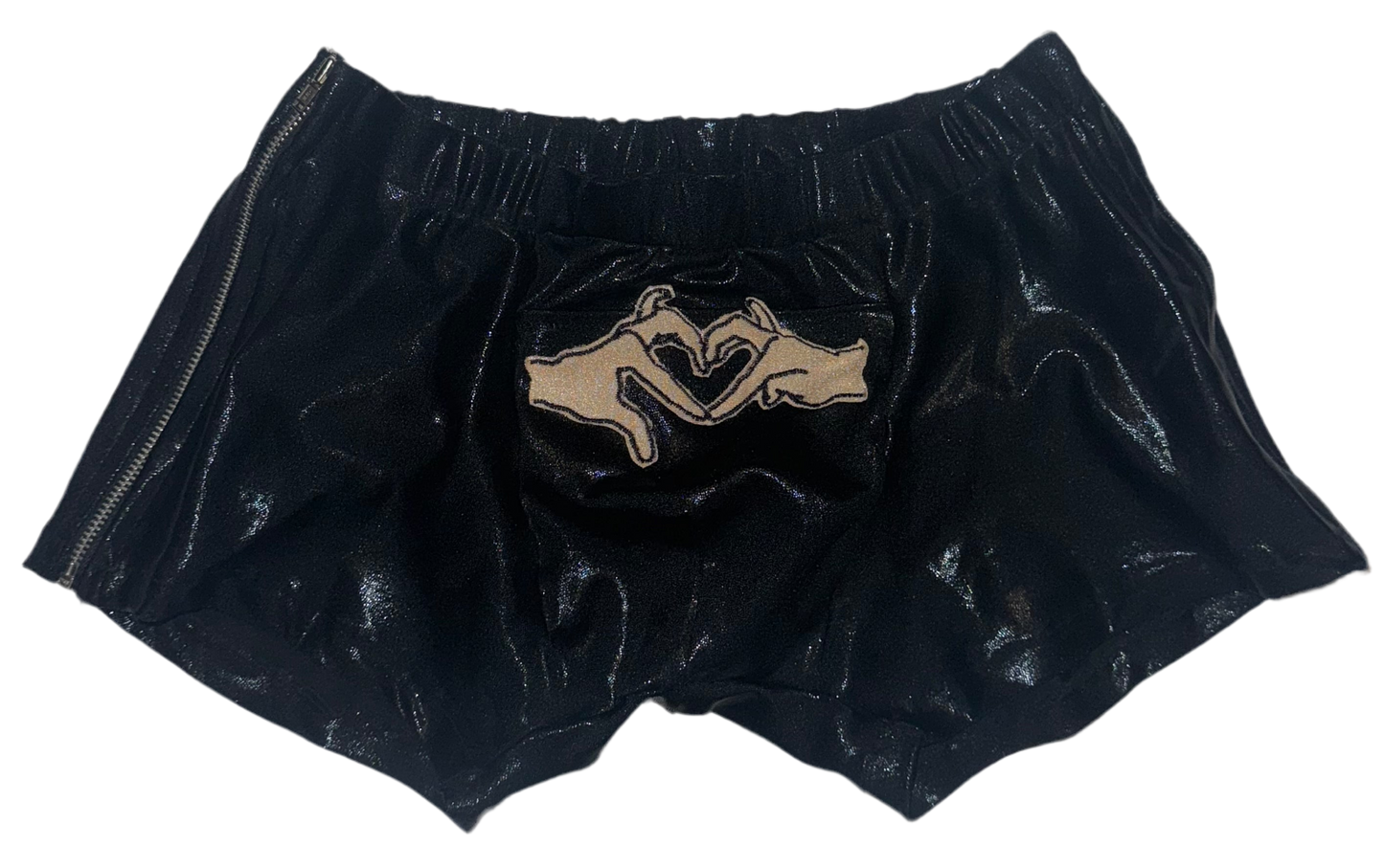 thumb wag zip up boxer shorts S