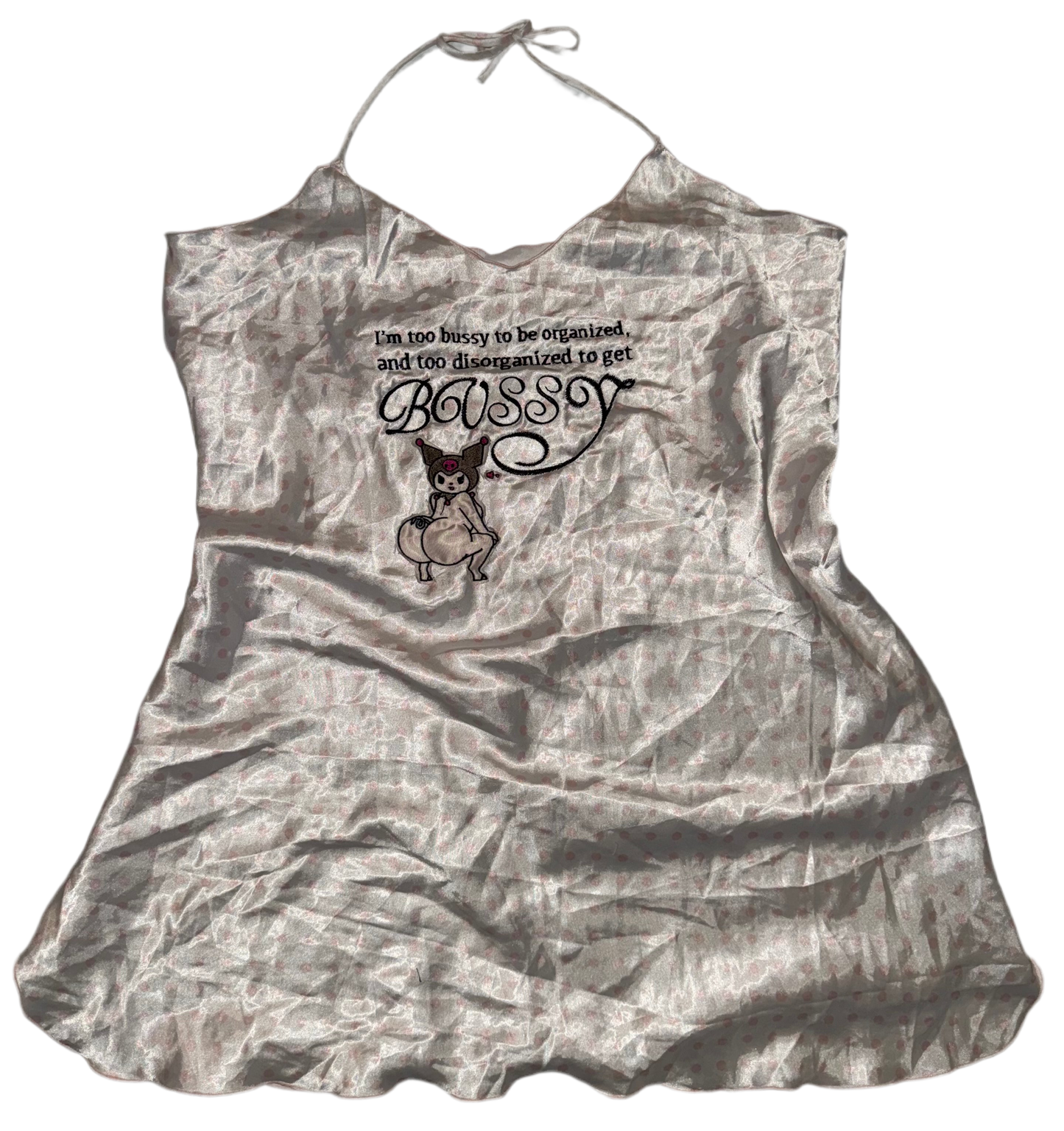 too bussy kuromi silky halter dress L