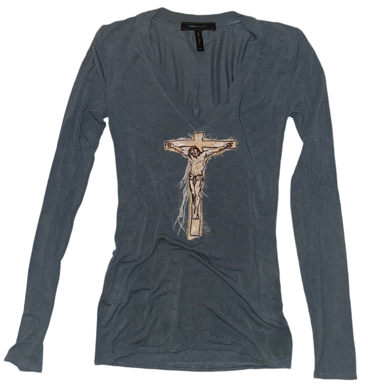 Jesus Christ on a cross top XXS