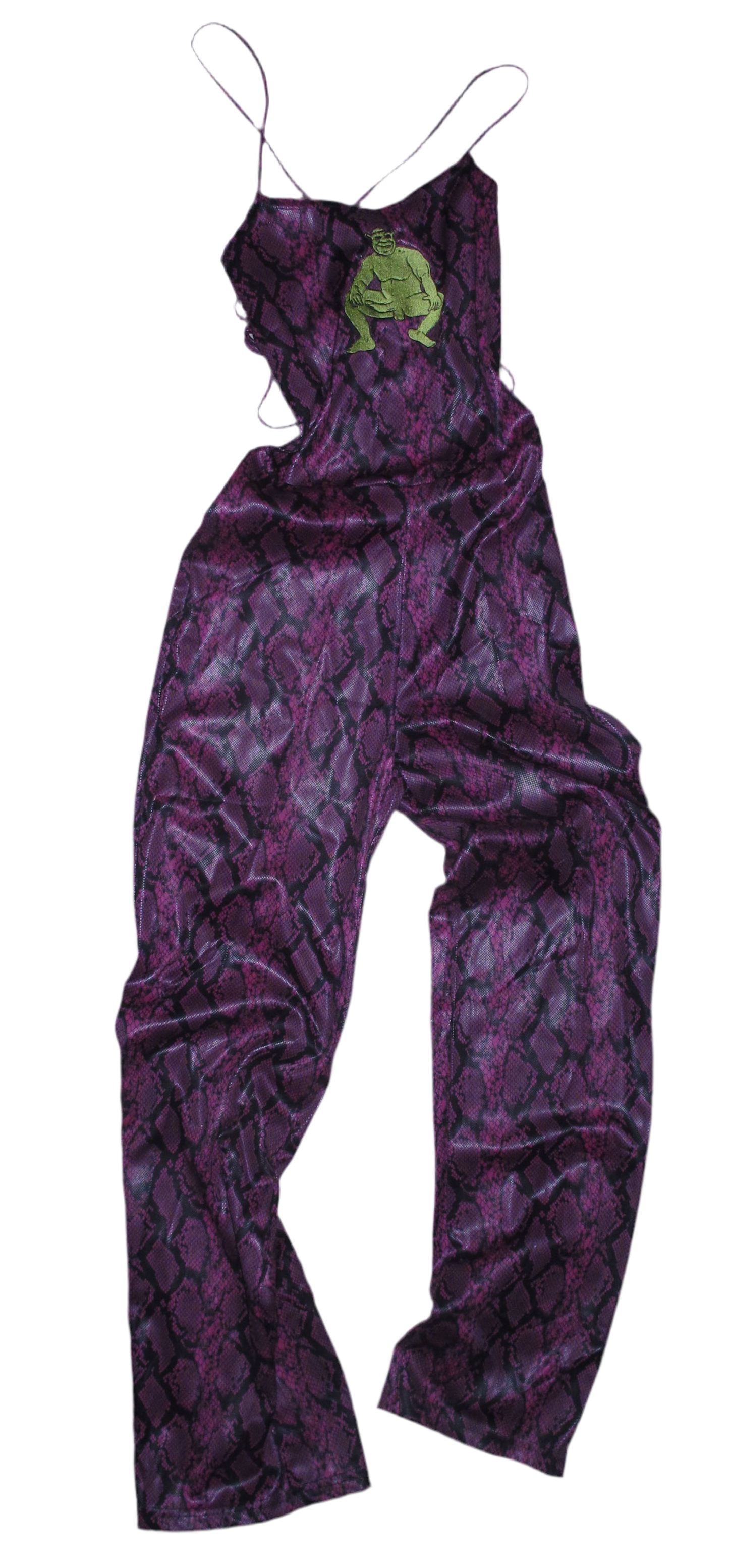 Shrek birthday suit snakeskin onesie S