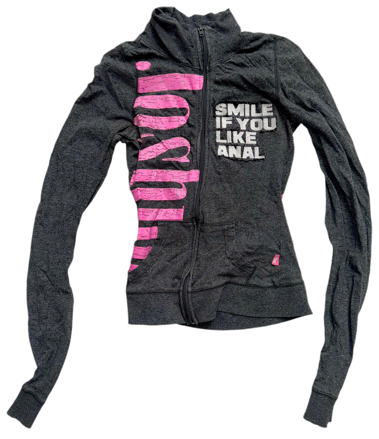 Smile if you like anal zip up XS