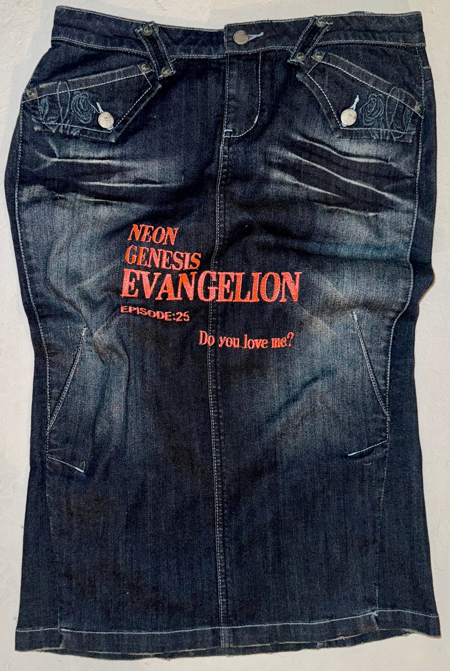 End of evangelion denim skirt 7