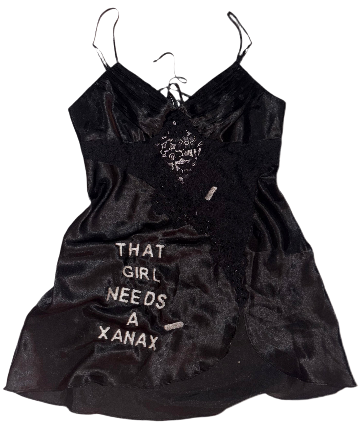 That girl needs a Xanax silky dress M