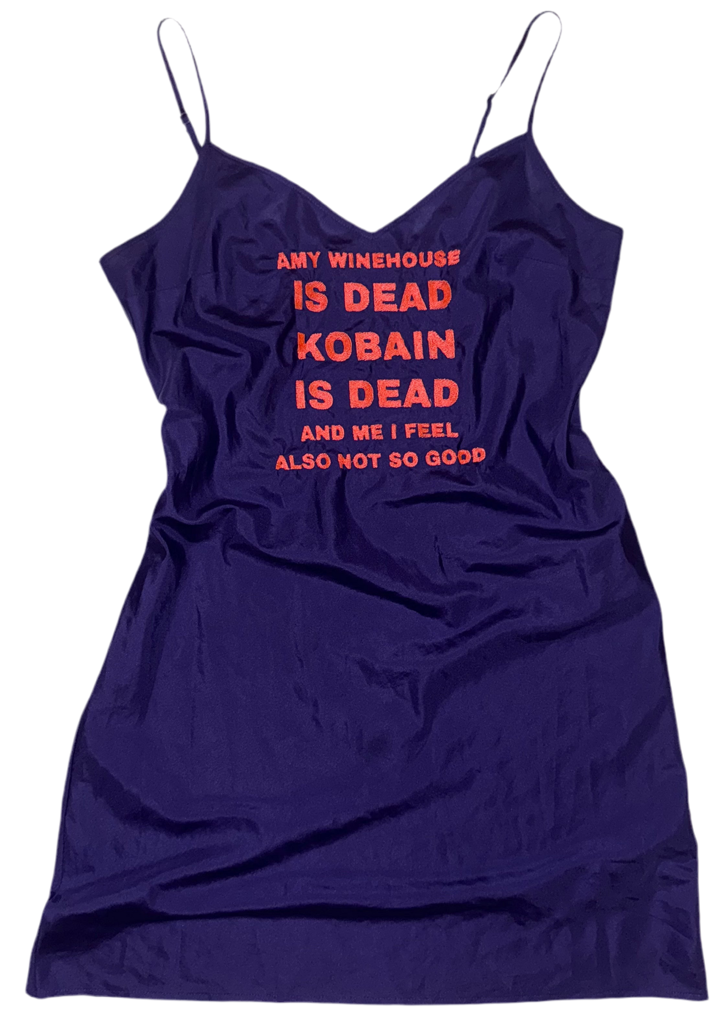 Amy winehouse is dead slip dress M