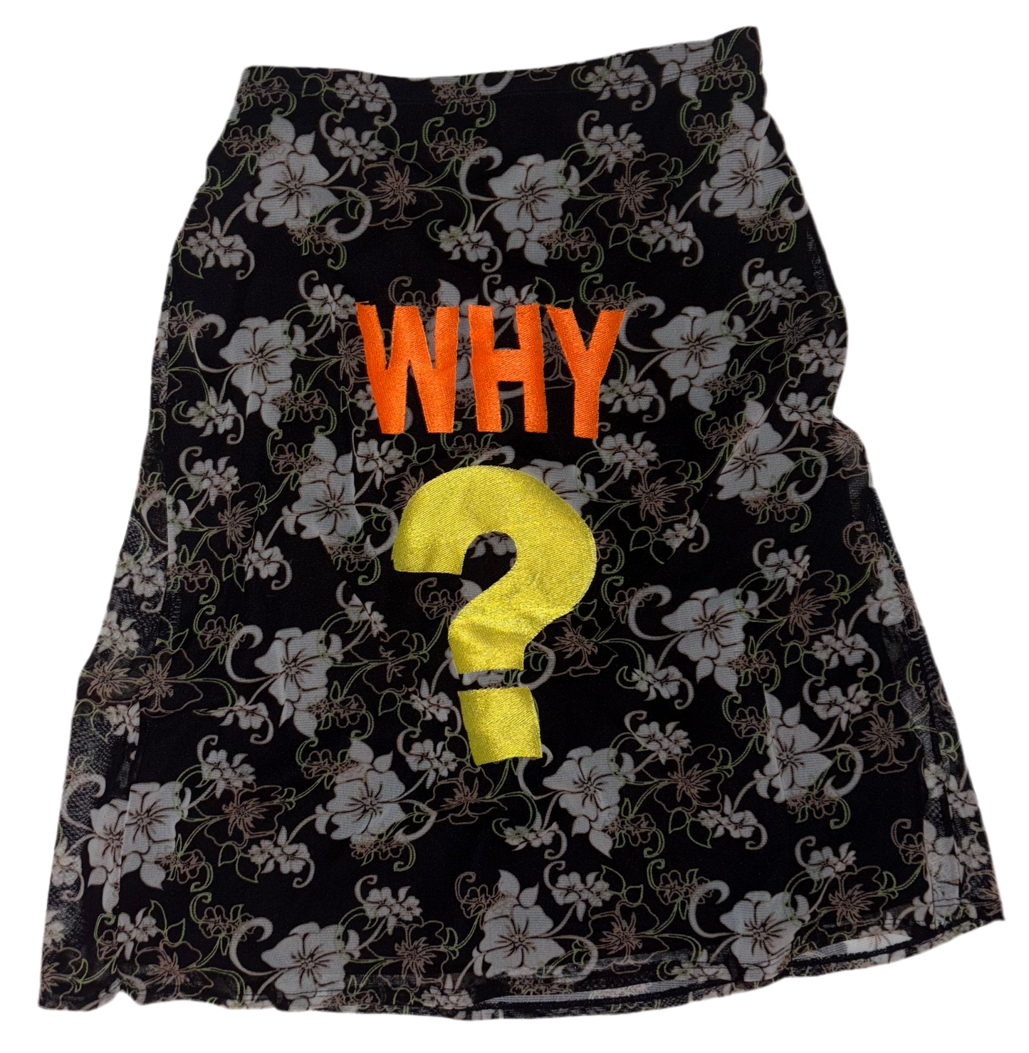WHY ? hibiscus skirt XS