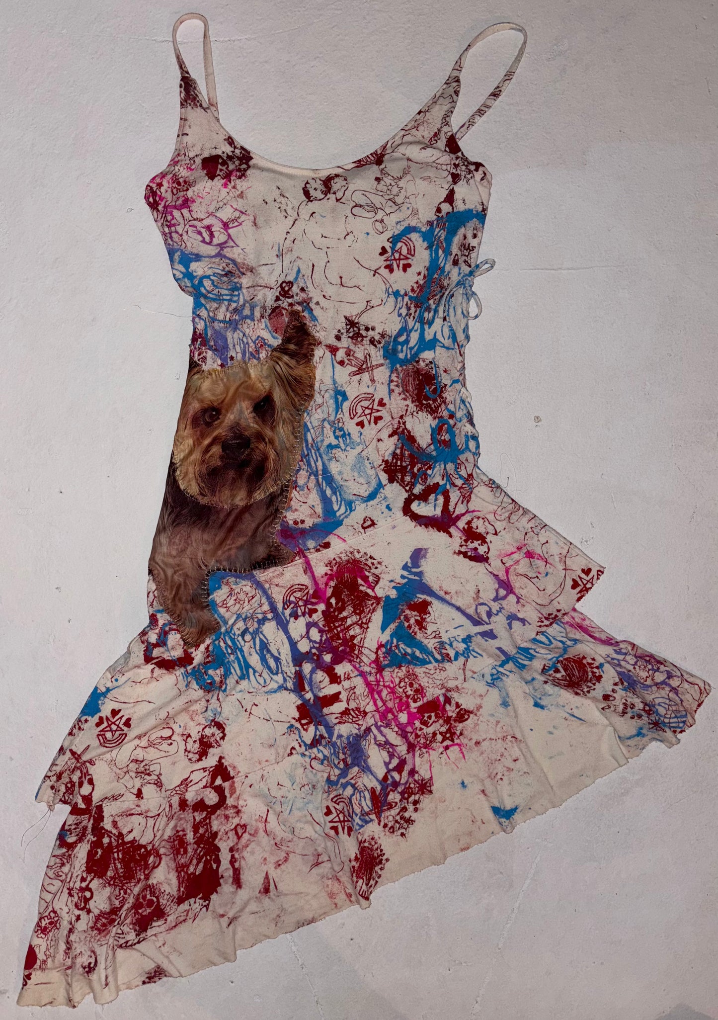 Emo town giger babys and puppy dress S