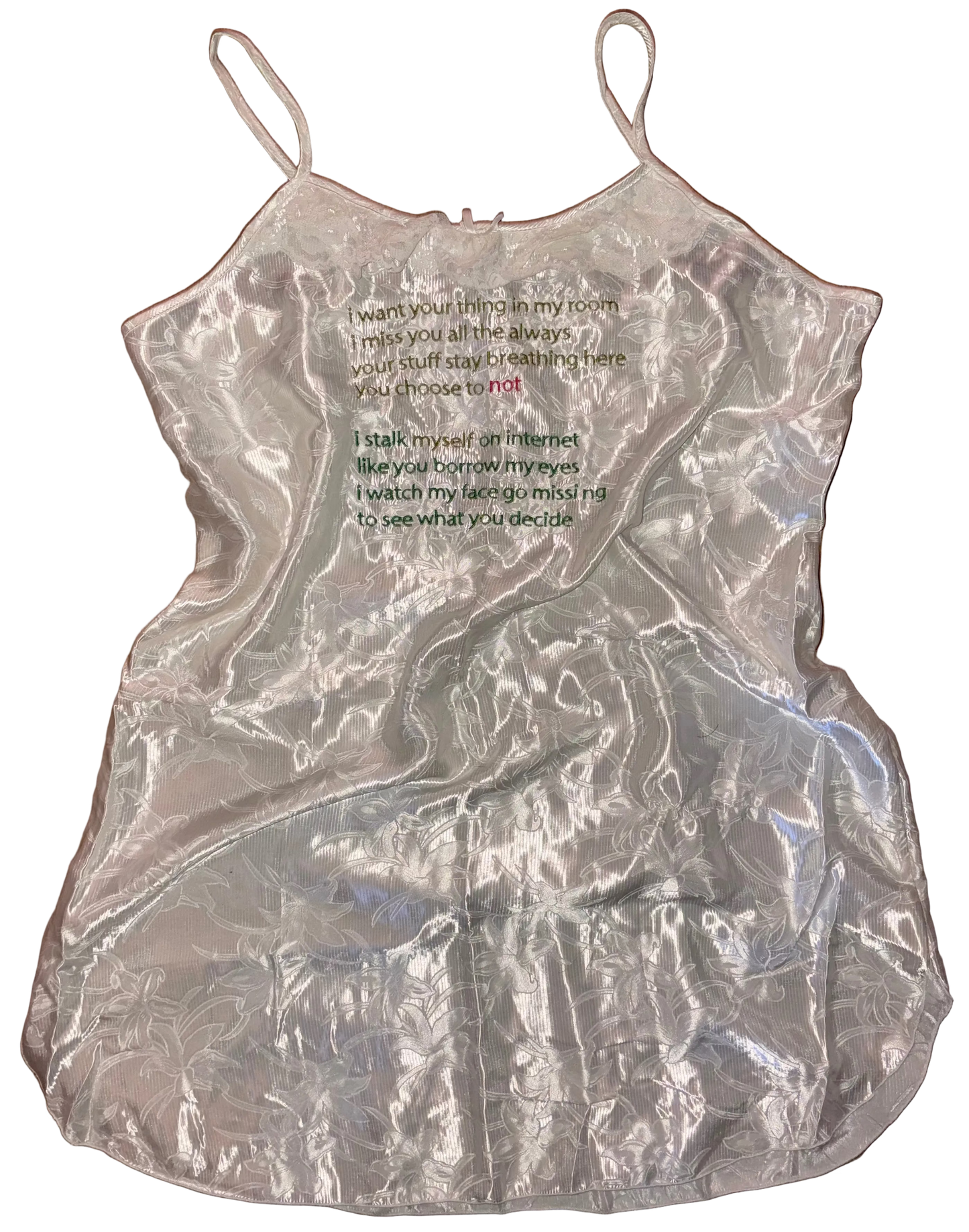 I want your thing in my room silky dress 2XL