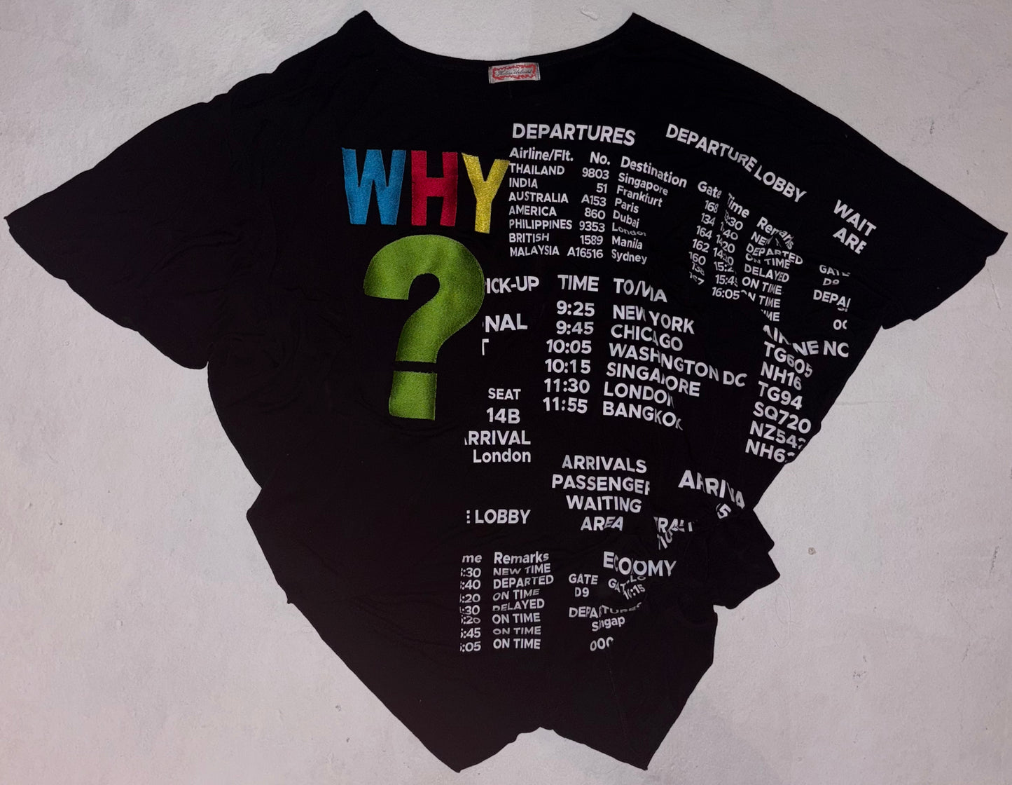 WHY? flight schedule bat wing top XL