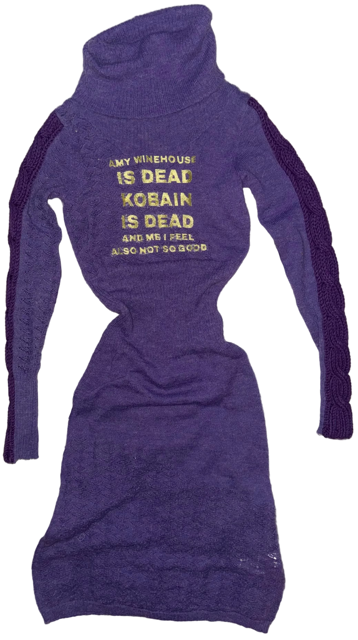 Amy winehouse is dead knit dress XS