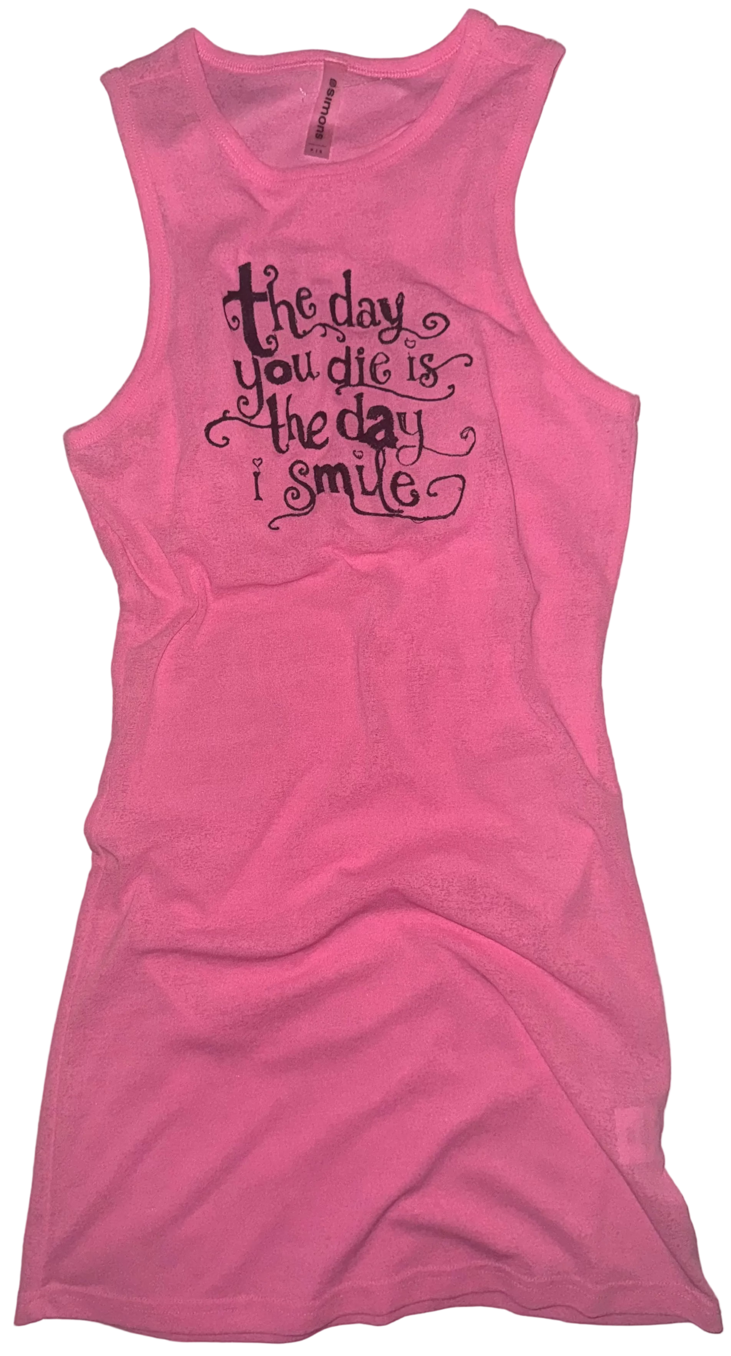 The day you die is the day I smile dress S