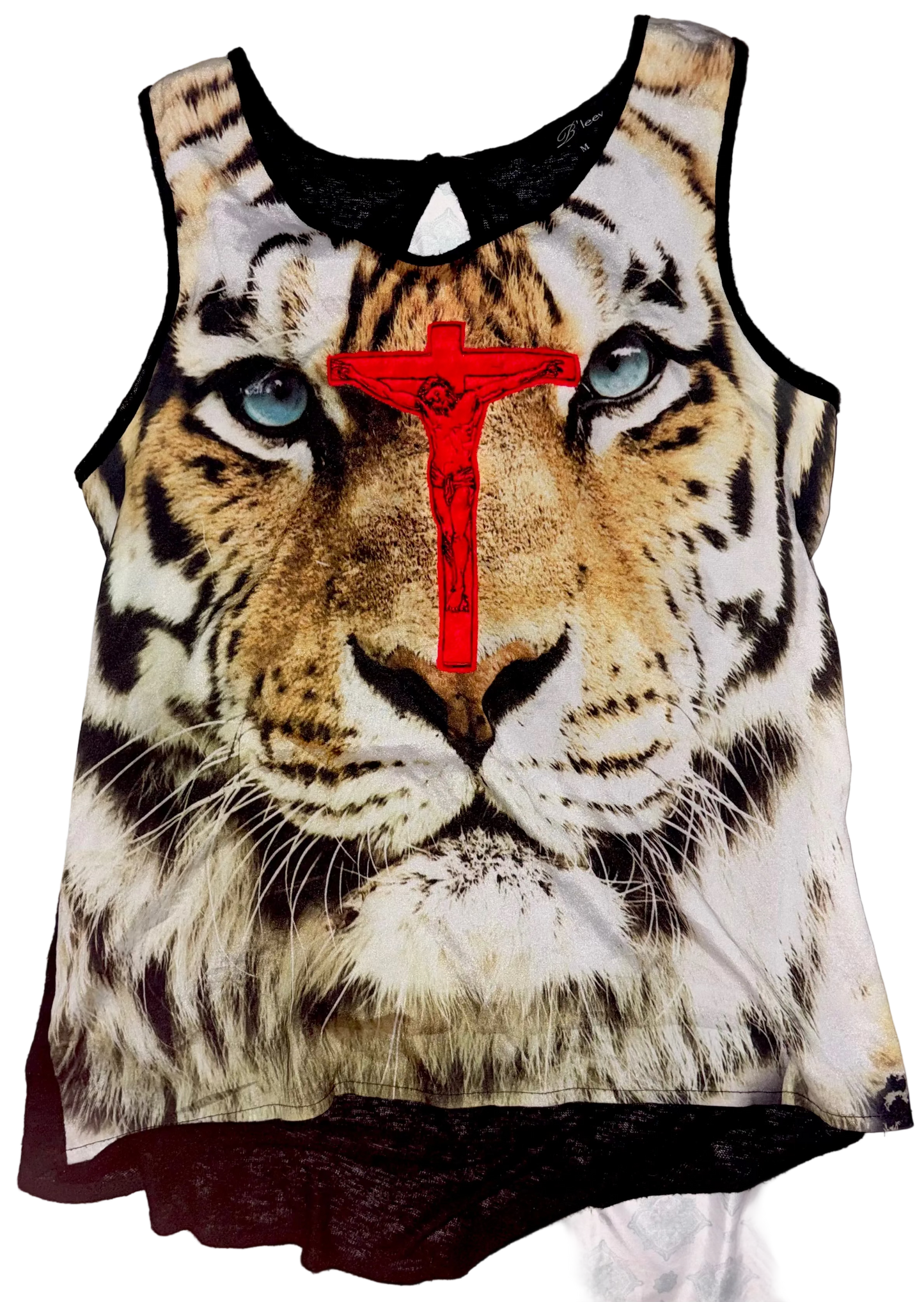 Jesus Christ on a cross tiger tank M