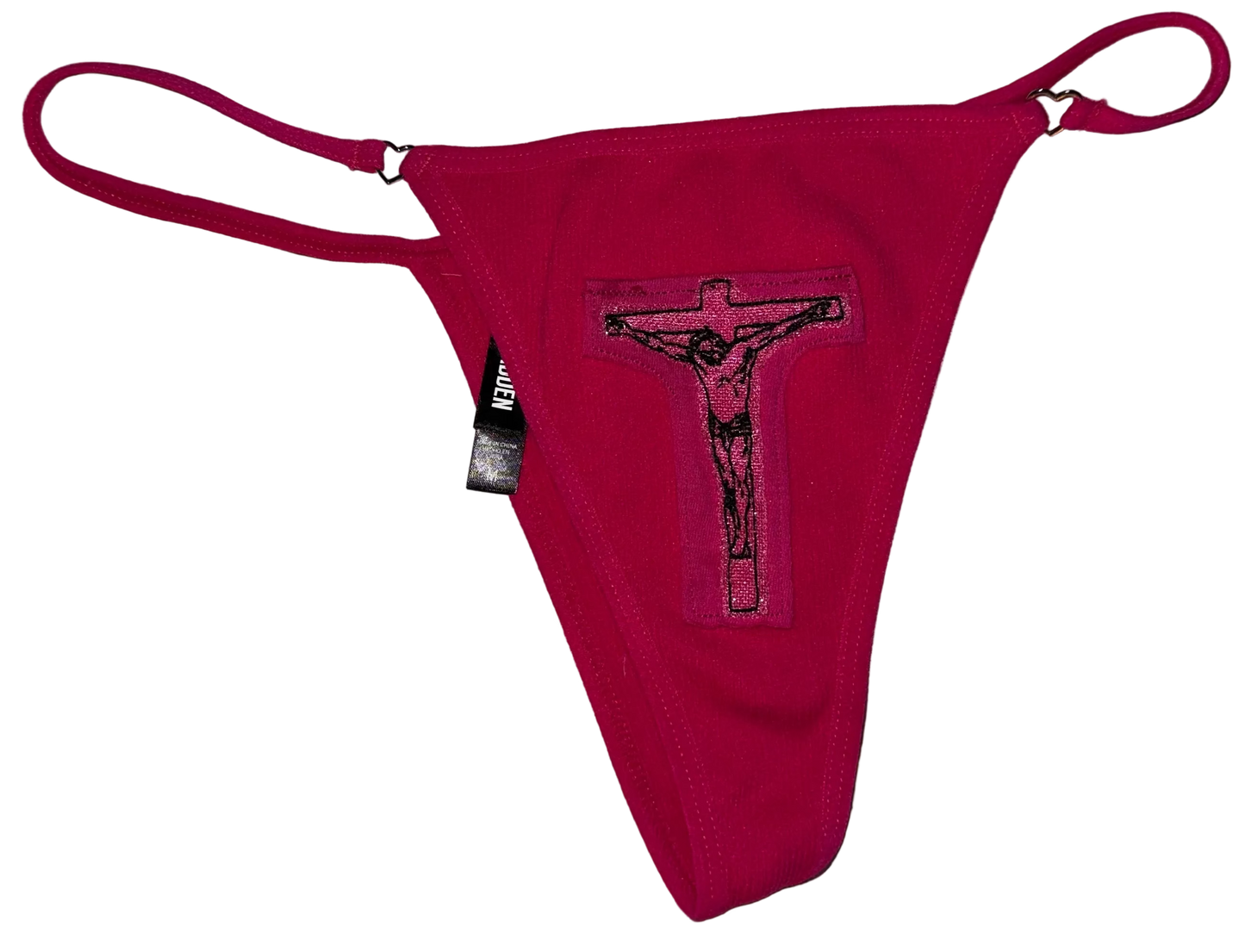 Jesus Christ on a cross hidden pocket thong M