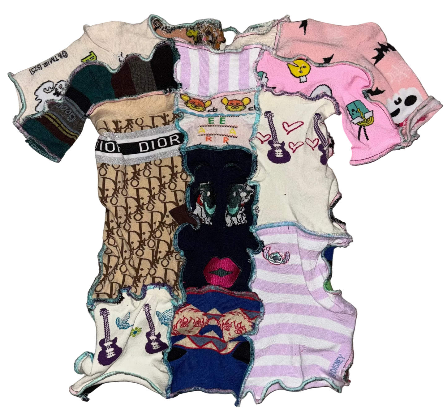 Nitty sock short sleeve top L