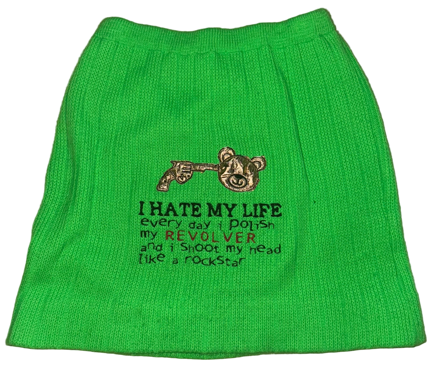 I’m hate my life rockstar knit skirt S