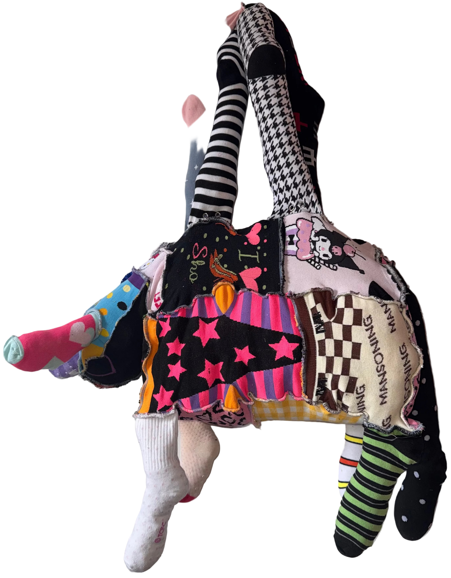 large Sock animal purse