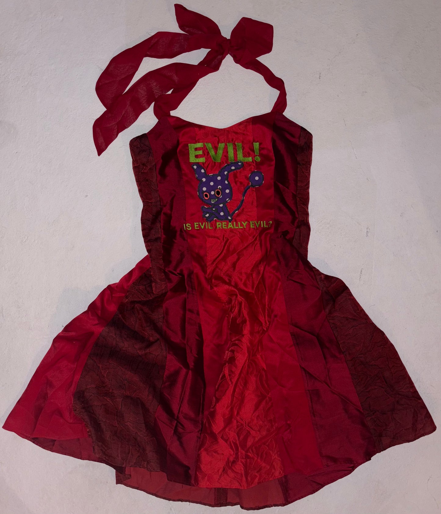Evil! Is evil really evil ? Chibi Sock halter dress M