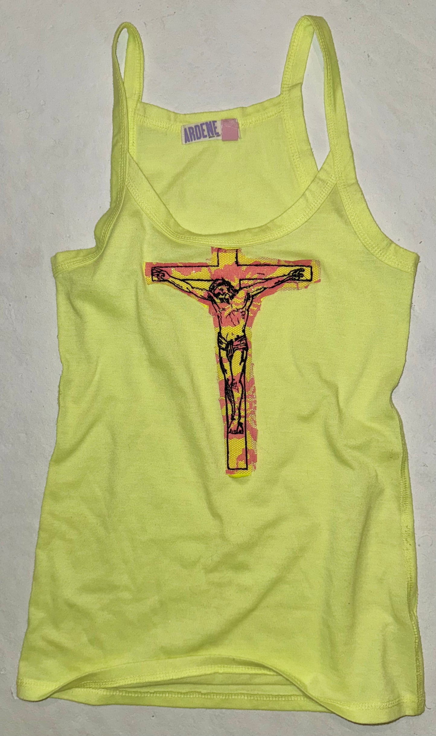 Jesus Christ on a cross tank S