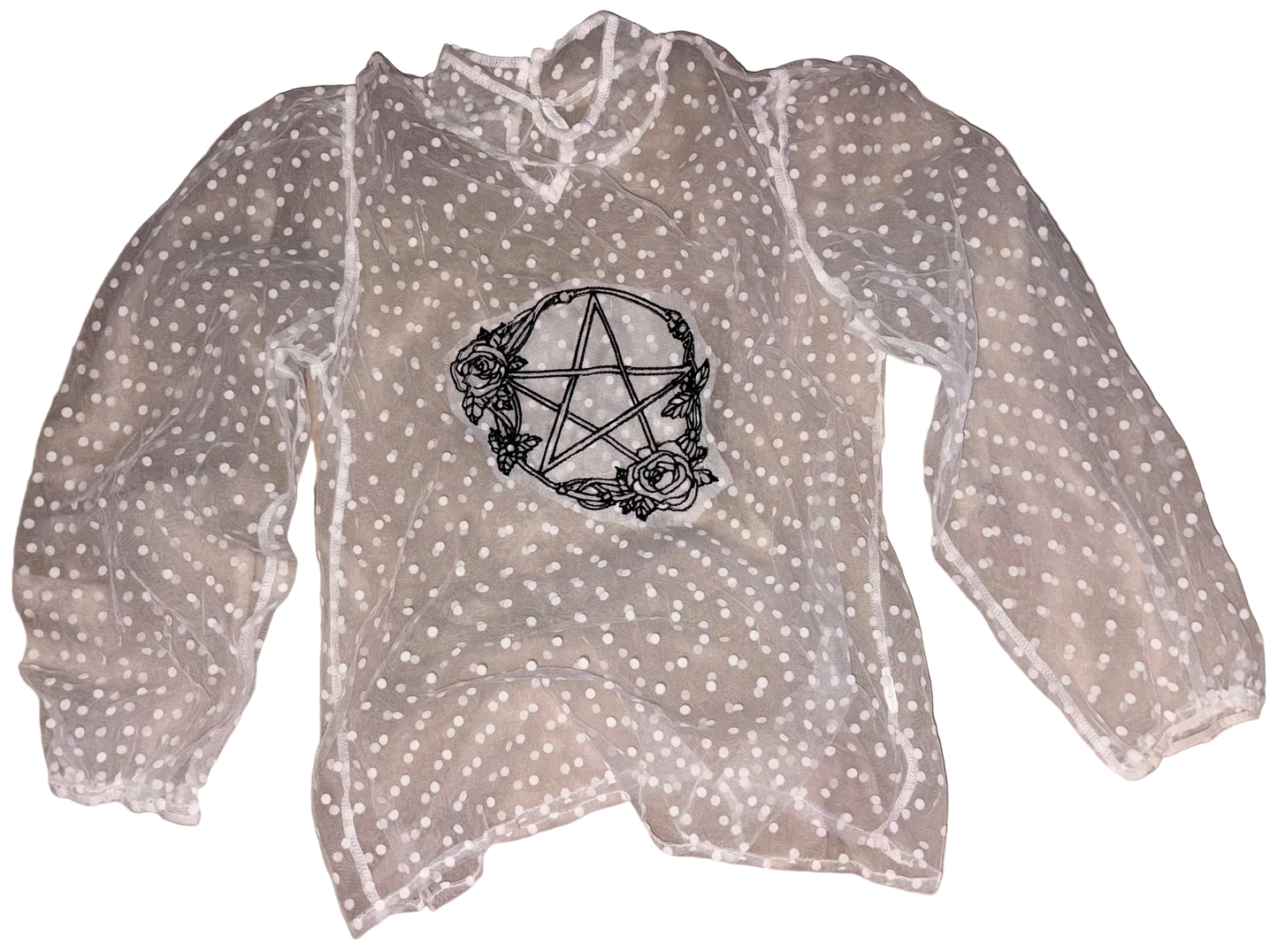 Sheer pentacle blouse M