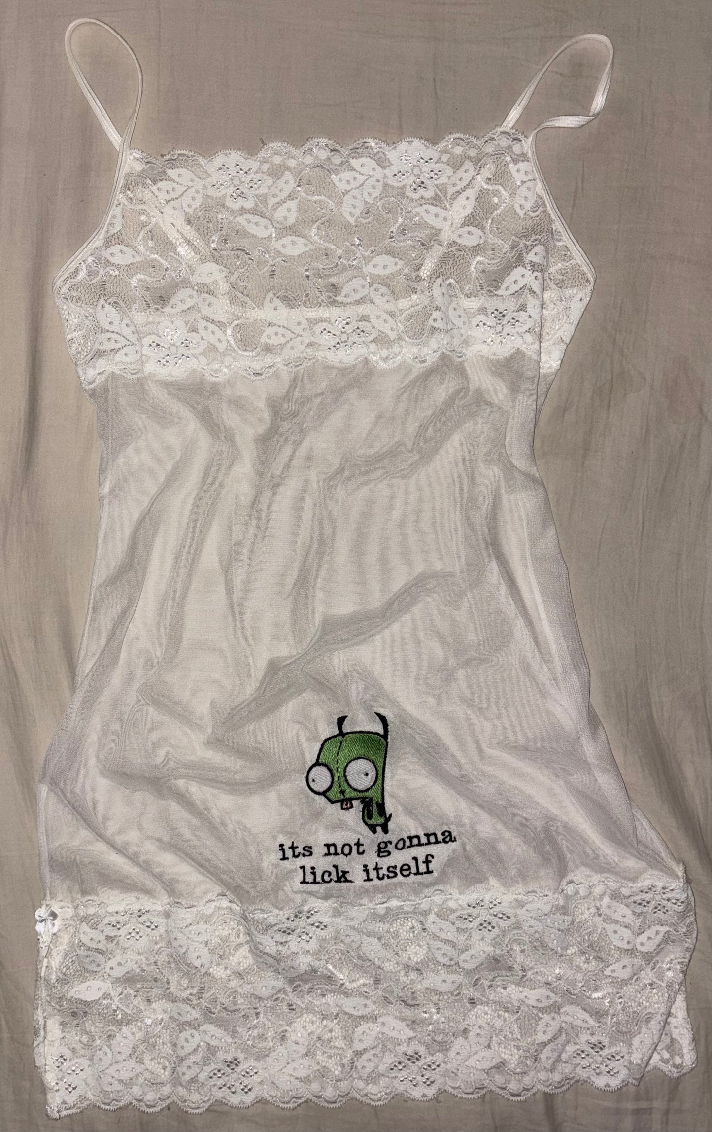 It’s not gonna lick itself sheer dress S
