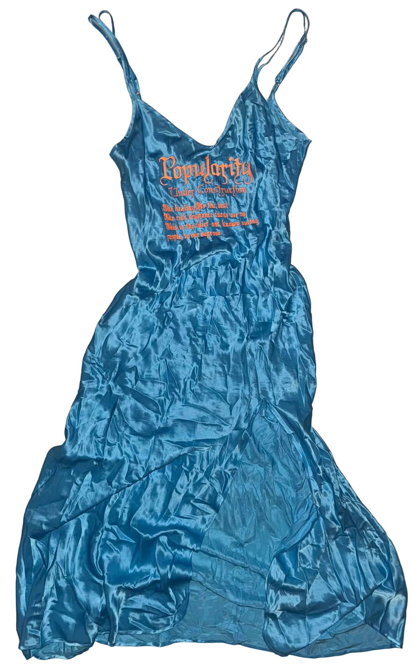 Popularity under construction silky gown L