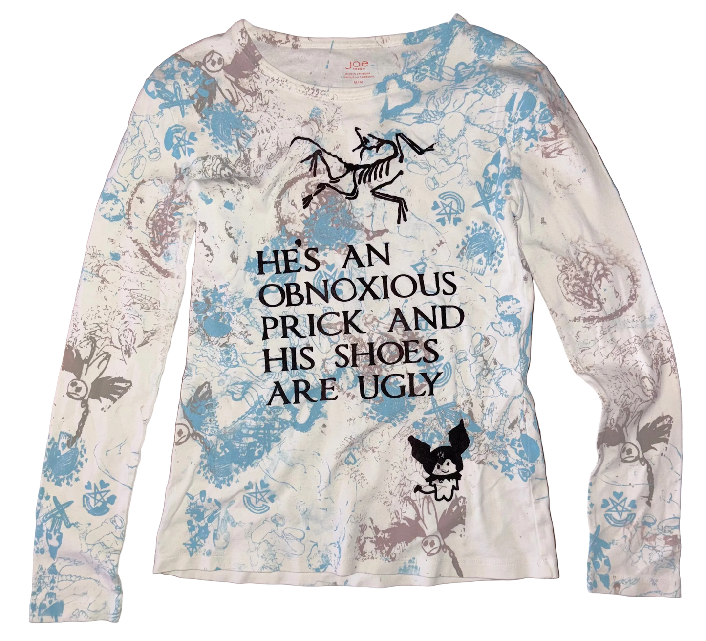 He’s an obnoxious prick long sleeve top S