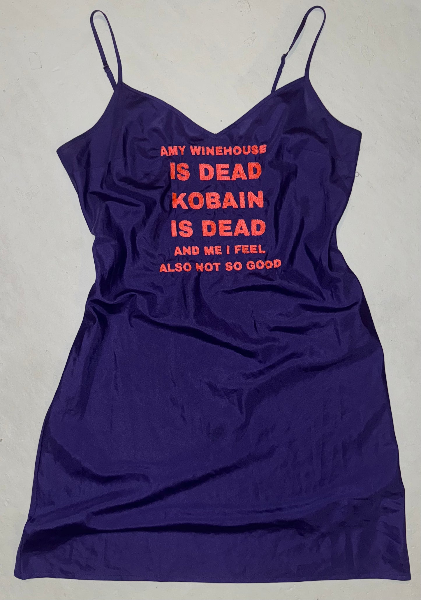 Amy winehouse is dead slip dress M