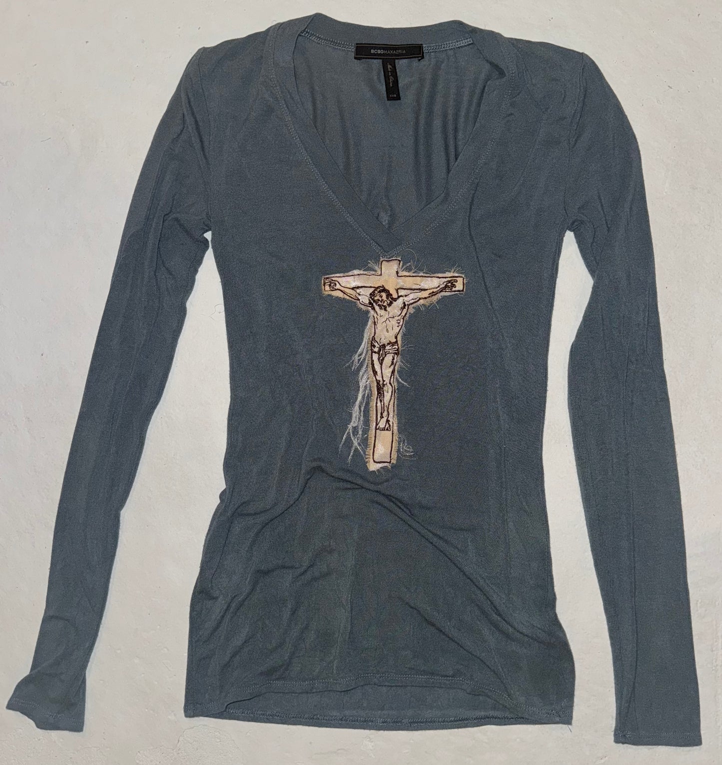 Jesus Christ on a cross top XXS