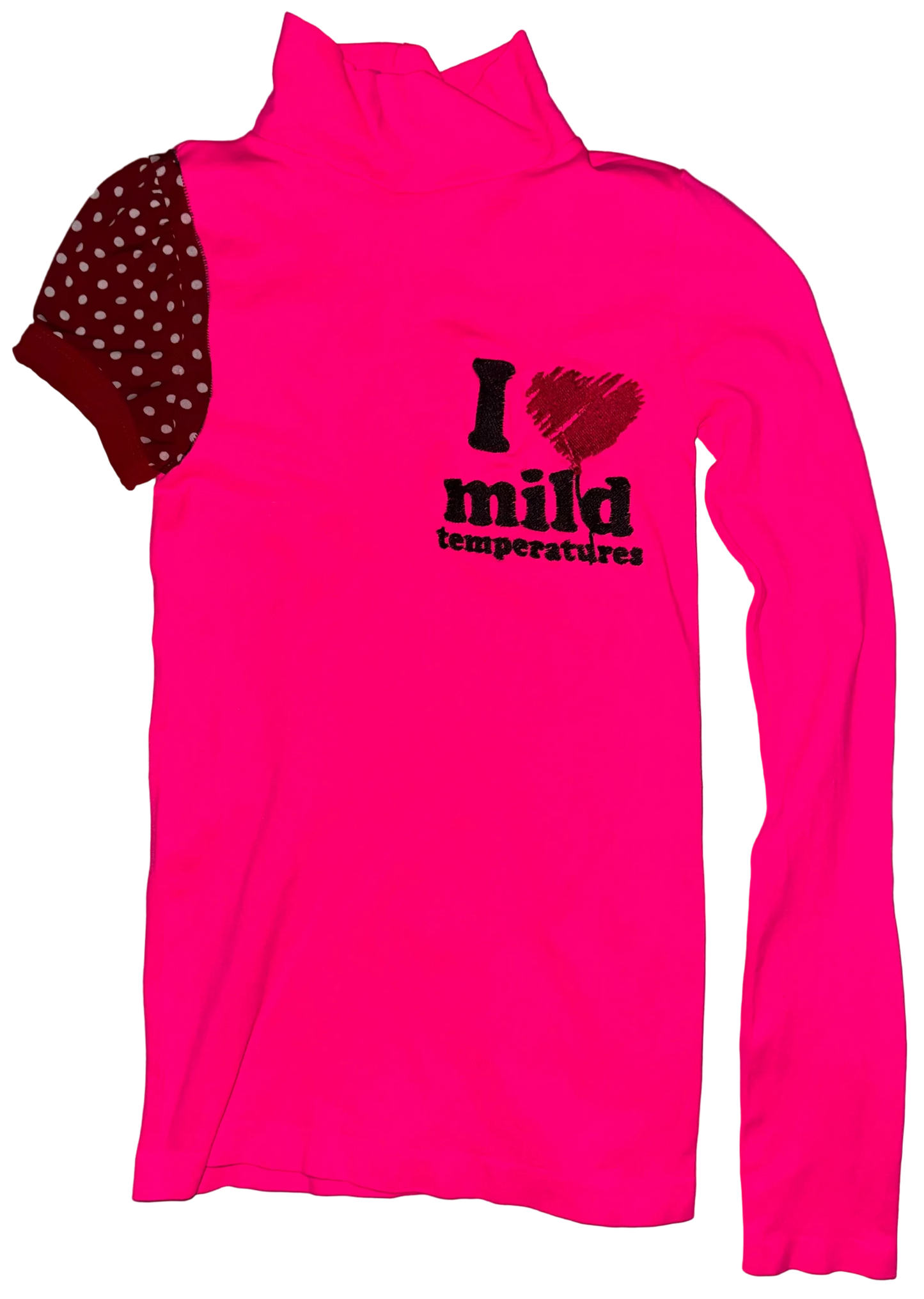 I ❤️ MILD temperatures asymmetrical top S