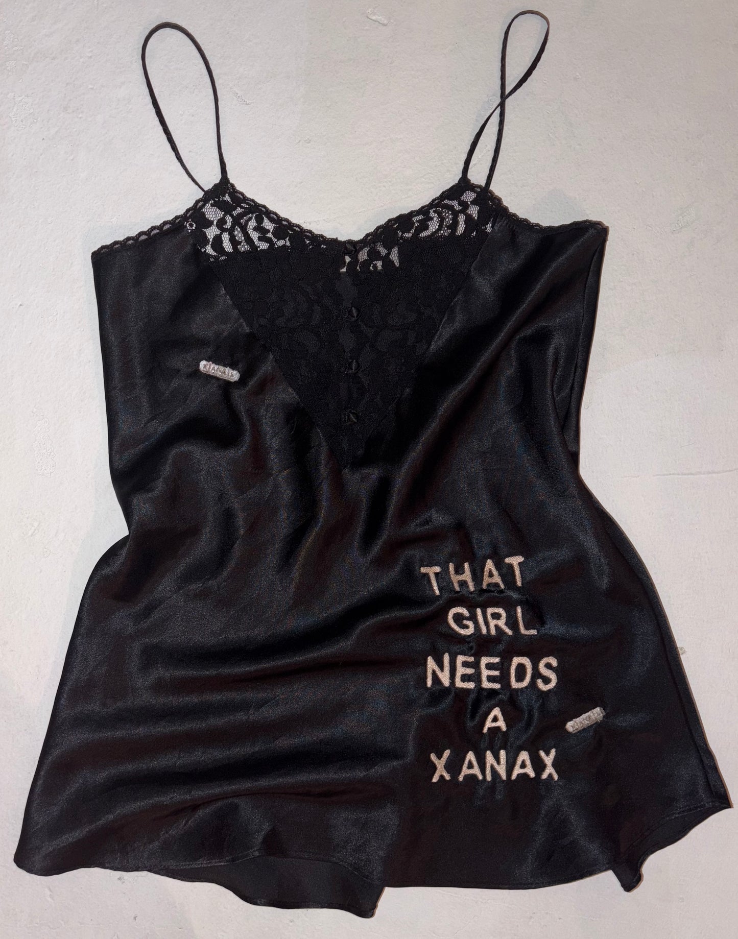 That girl needs a Xanax silky dress M