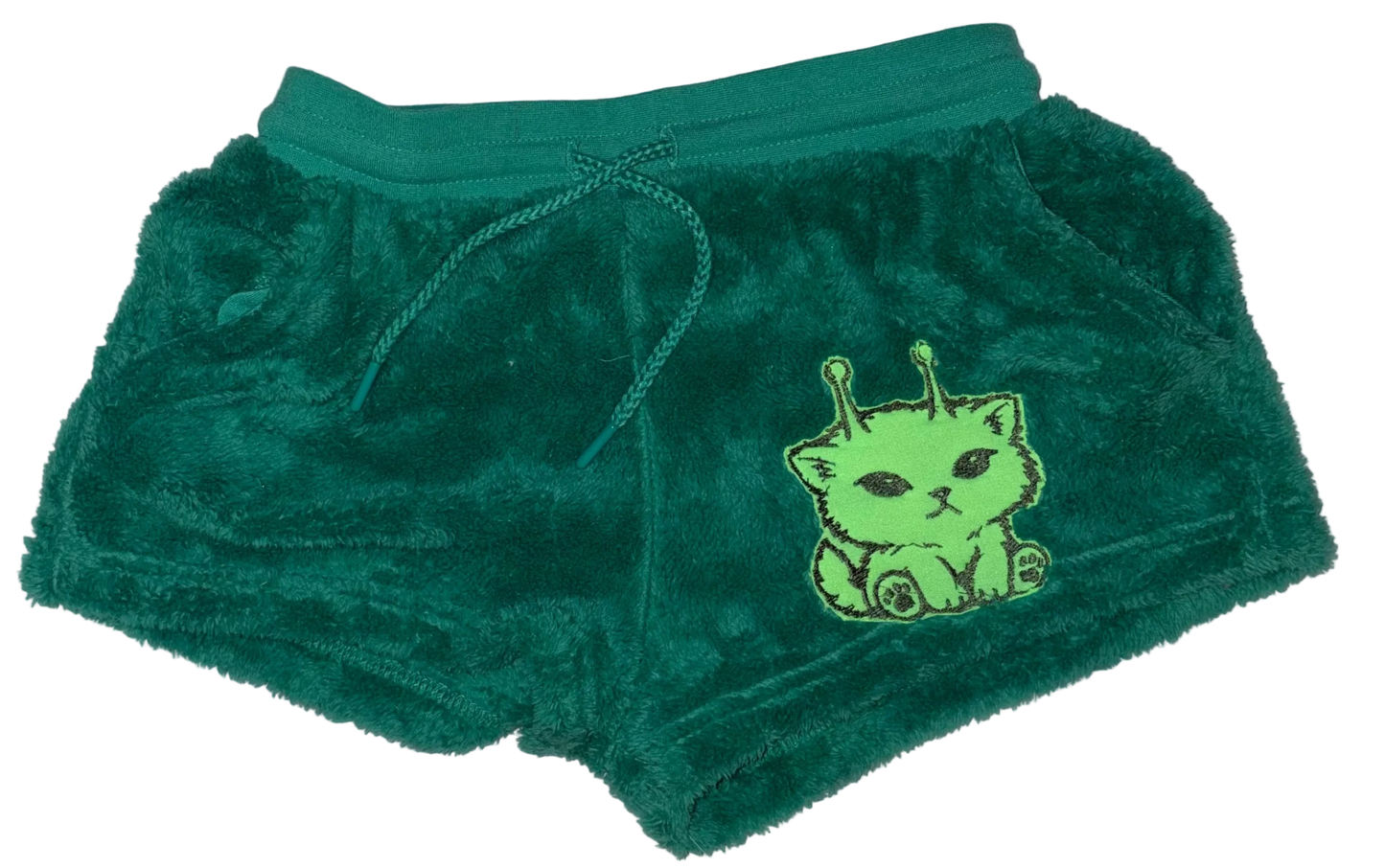 Plush zip zap zitty shorts S