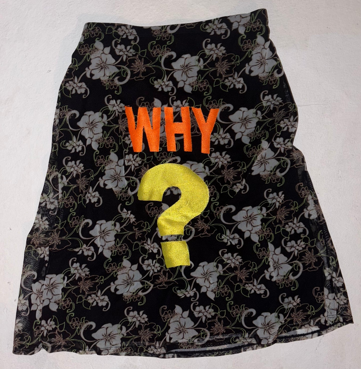 WHY ? hibiscus skirt XS