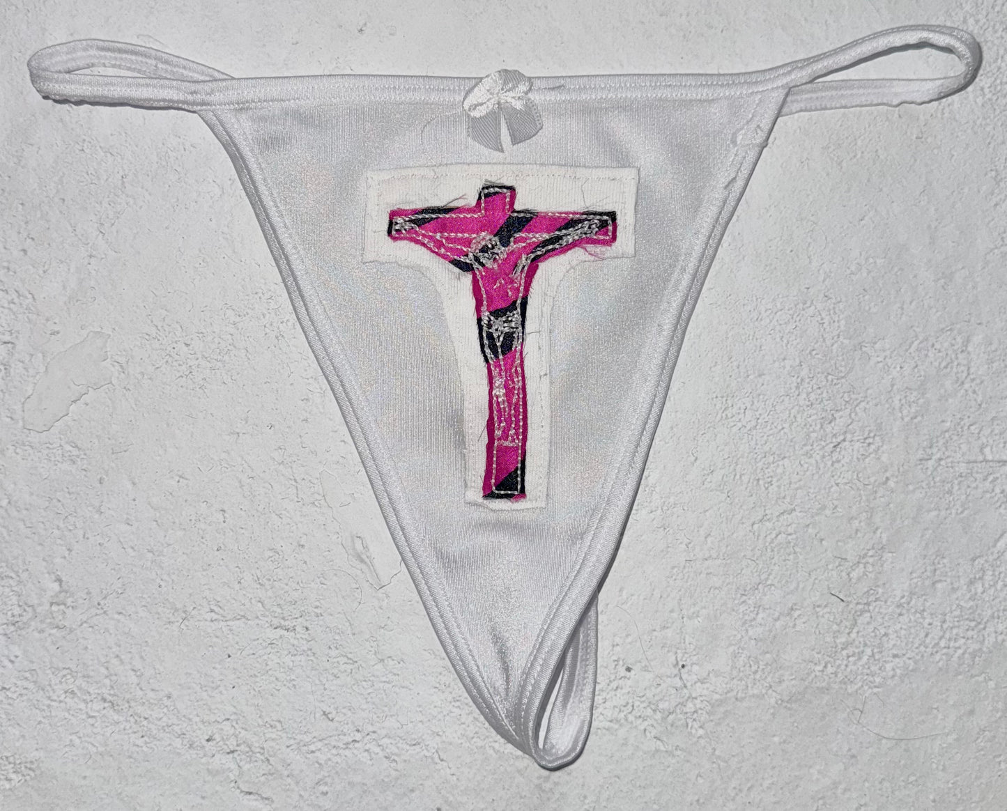 Jesus Christ on a cross hidden pocket thong M