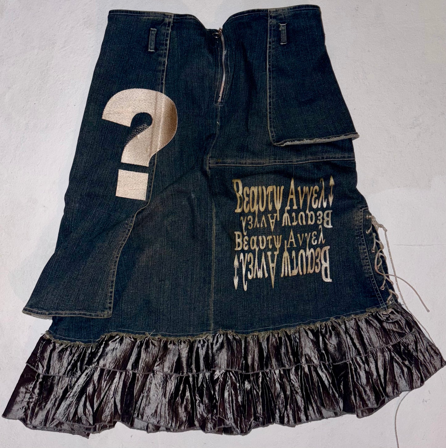 ? Denim skirt L