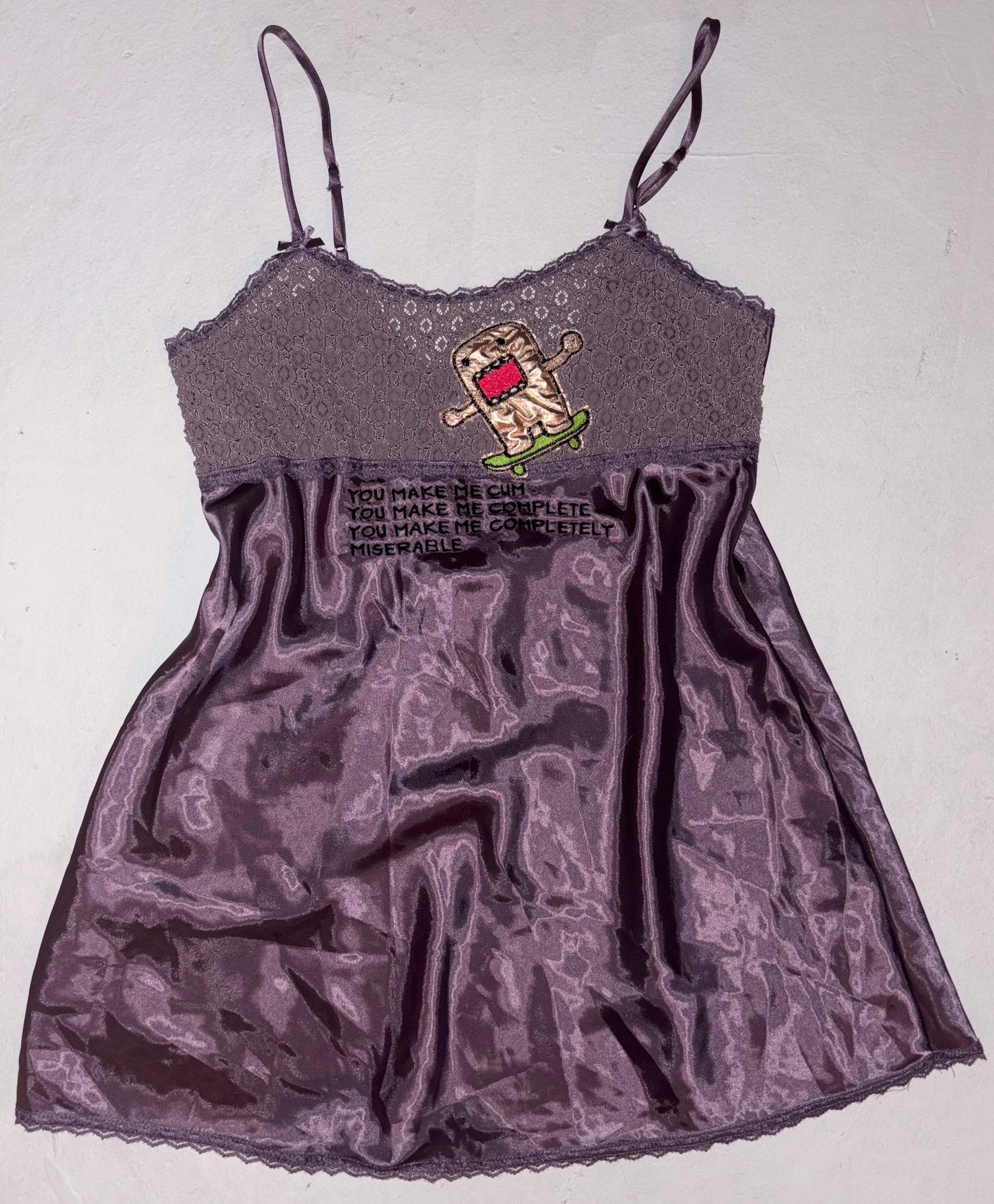 You make me cum plete ly miserable silky dress L