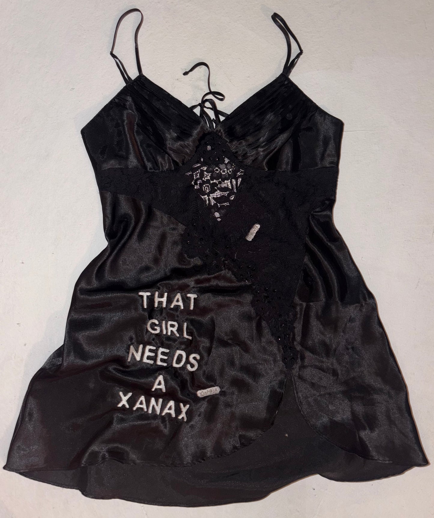 That girl needs a Xanax silky dress M