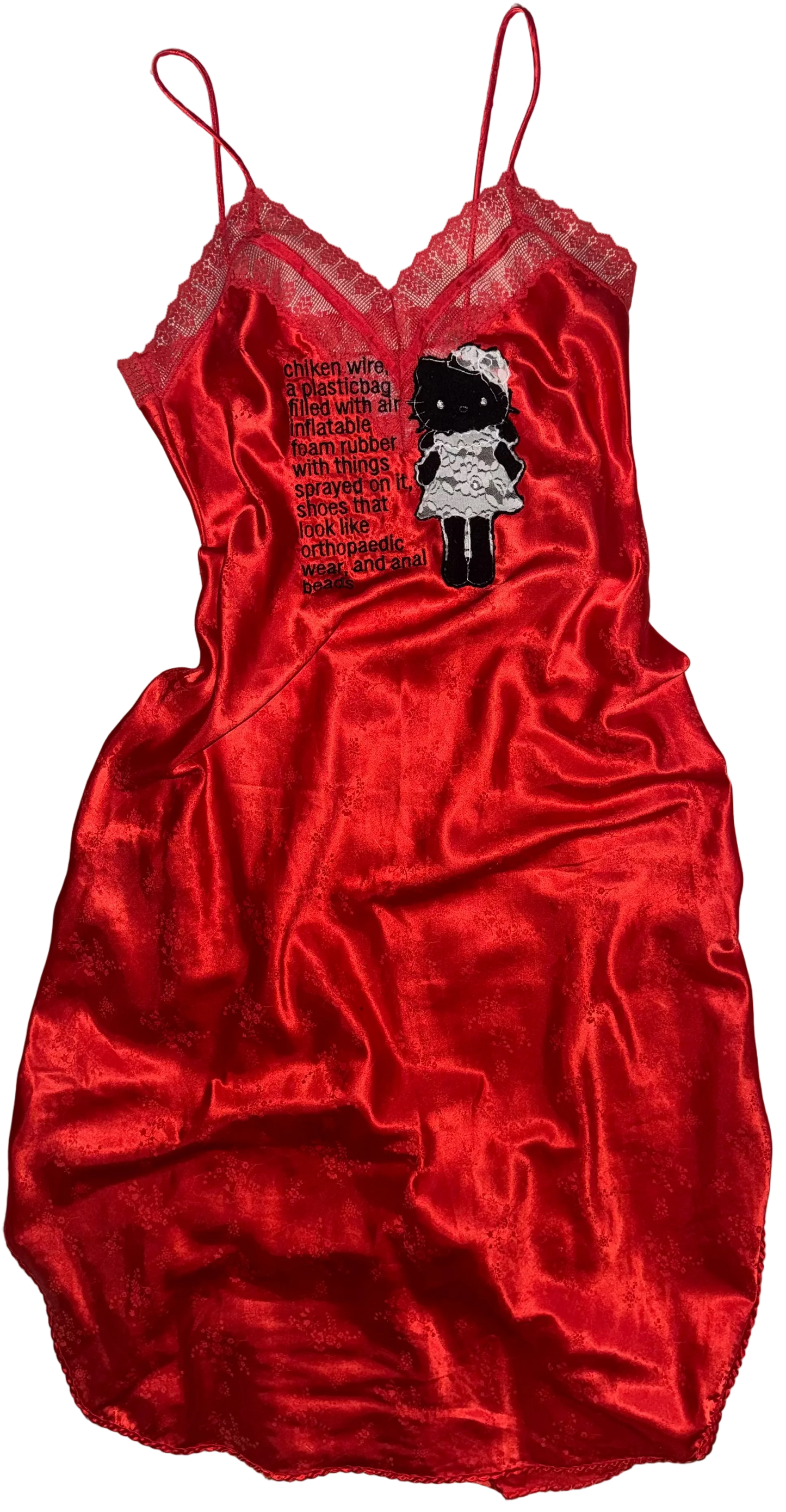 Chiken wire tall kitty silky dress M