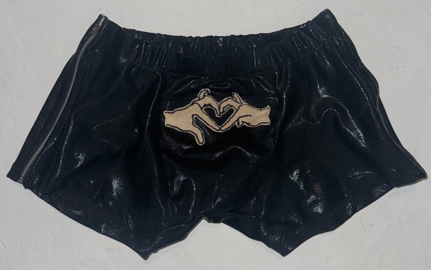 thumb wag zip up boxer shorts S