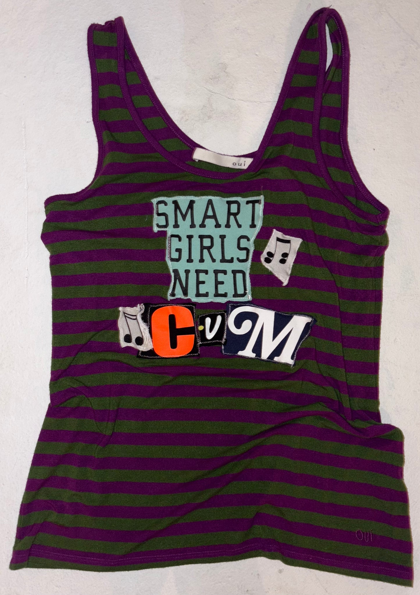 Smart girls need cum word tank M