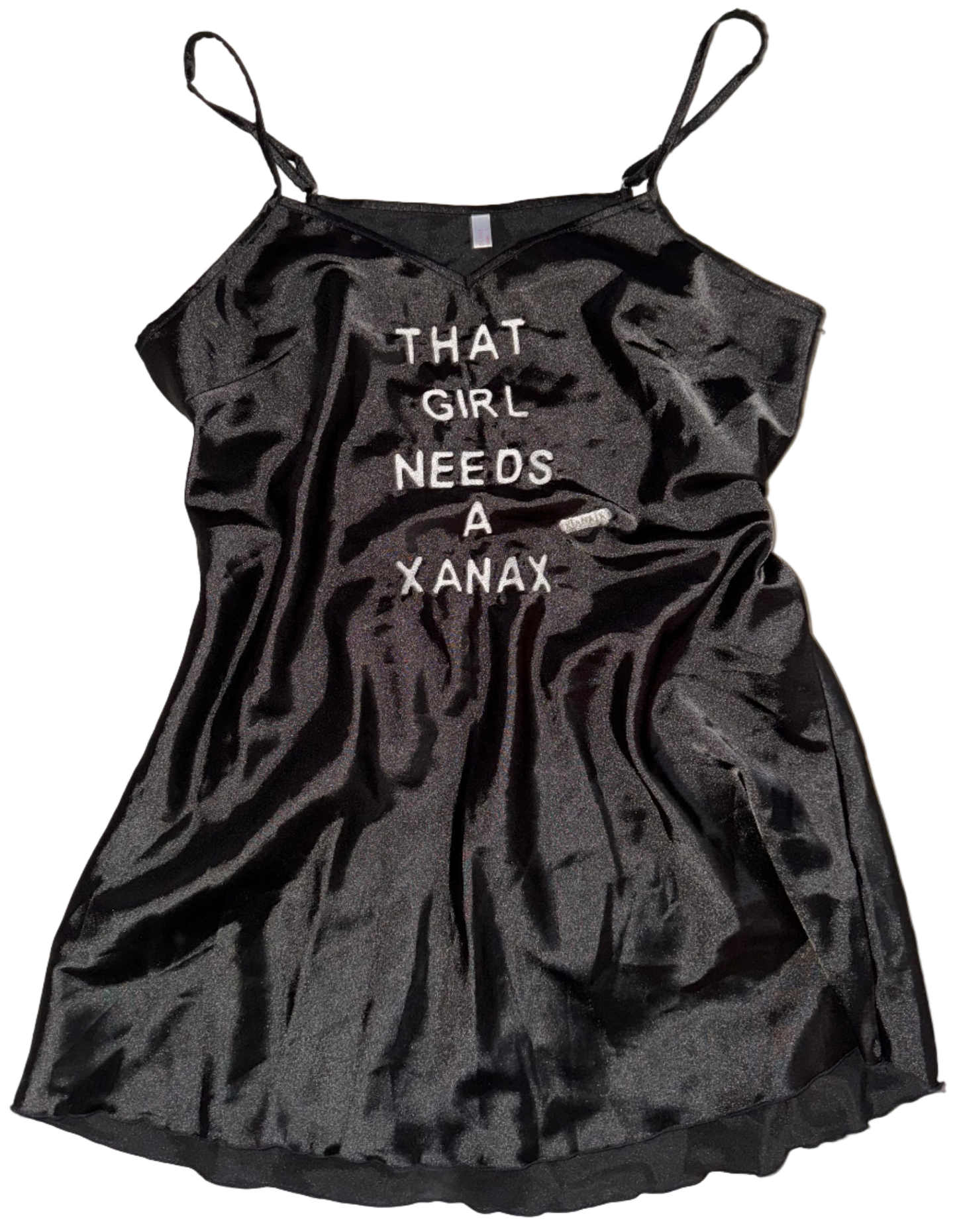 That girl needs a Xanax silky dress L