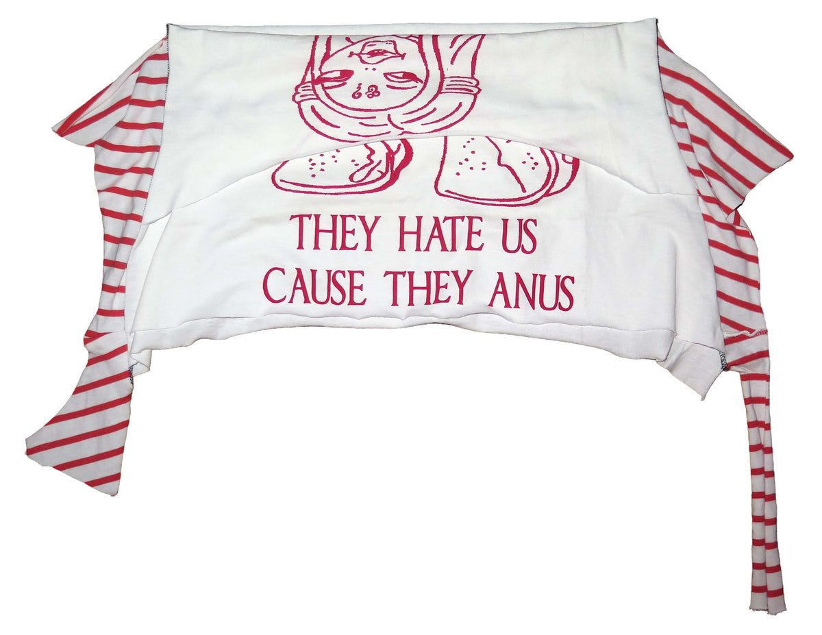 they hate us cause they anus t shirt mini skjrt L